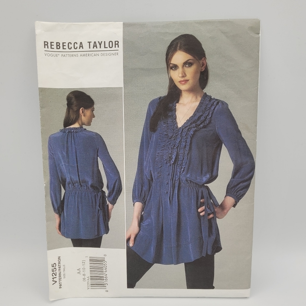 UNCUT Vogue American Designer Rebecca Taylor V1255 Sewing Pattern Limited Ed